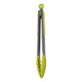 Silicone Ss Tongs 30Cm Green