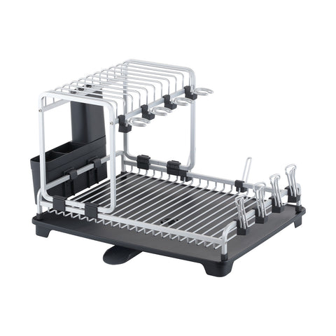 Apex Aluminium Double Deck Dish Rack with Draining Tray