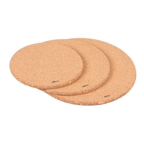 Round Cork Trivets with Magnets - 3 Piece