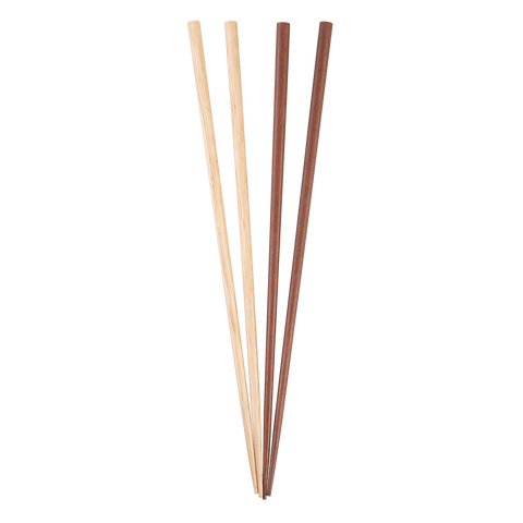 Wood Cooking Chopsticks Set 2 30cm - Light & Dark