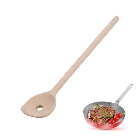 Oval Pointed Wooden Spoon - Hole In Centre - 30 cm