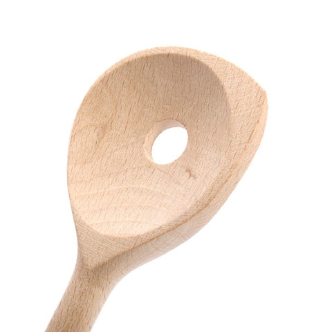 Oval Pointed Wooden Spoon - Hole In Centre - 30 cm