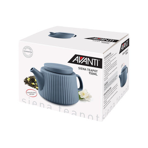Siena Teapot, 950ml - Blue