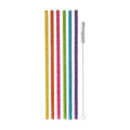 Reusable Straws, Rainbow - Set Of 24