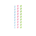 Paper Smoothie Straws 23cm Set of 24 - Rainbow