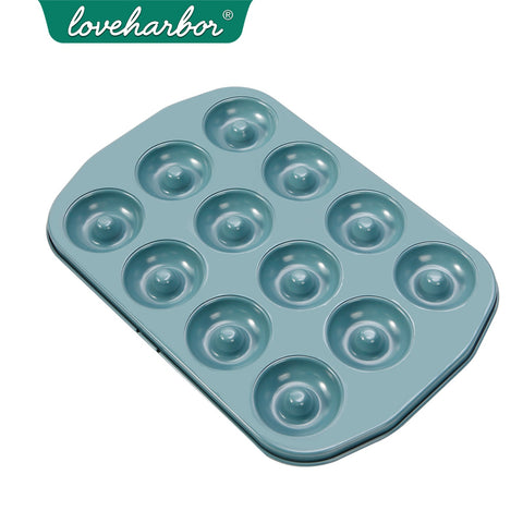Loveharbor Green Earth Non-Stick Mini Donut Pan