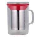 Tea Mug With Infuser -350ml / Red / 350ml