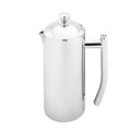 Sleek Twin Wall Coffee Plunger - 800ml / 6 Cup - Stainless Steel