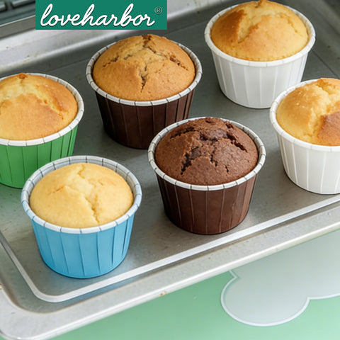 Loveharbor Green Muffin Paper Cup
