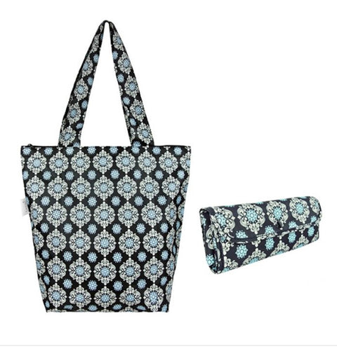 Insulated Folding Market Tote Assorted