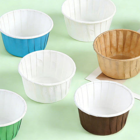 Loveharbor White Muffin Paper Cup