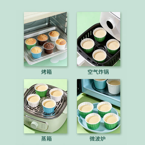 Loveharbor White Muffin Paper Cup