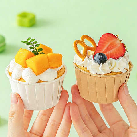 Loveharbor White Muffin Paper Cup