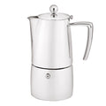 Art Deco Espresso Maker - 10 Cup / 500ml - Stainless Steel