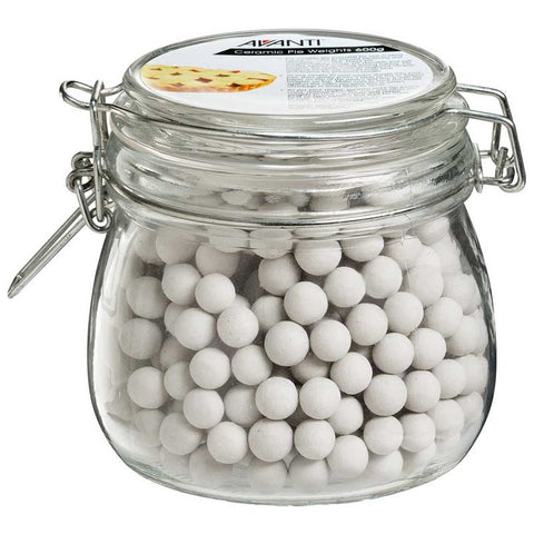 Ceramic Pie Weights In Glass Jar - 600g