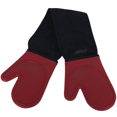 Silicone Double Oven Mitts - 2 Colors