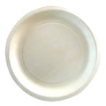 Round Poplar Plate, 23cm - Set Of 10