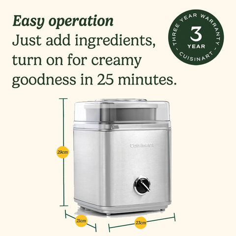 Ice Cream/Yoghurt Maker Stainless Steel