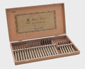 24 Piece Cutlery Set in Wooden Gift Box with Lid - Light Horn