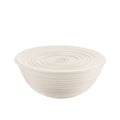 Large Bowl with Lid Earth - Milk White