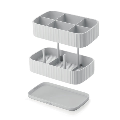 Drain & Safe Cutlery Drainer - Grey