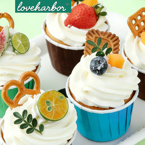 Loveharbor White Muffin Paper Cup