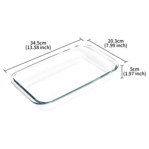 Loveharbor Oblong Glass Baking Dish