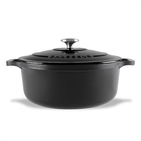 Round French Oven  - Matte Black( 5 Sizes)