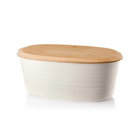 Earth container for bread and confectionery White