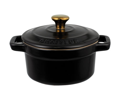 Celebration Edition 10cm Cocotte - Matte Black & Gold