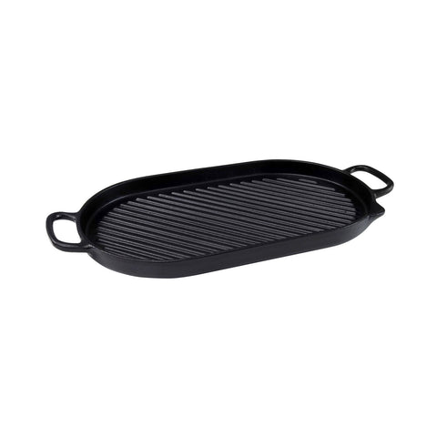 Oval Stove Top Grill 42 x 20cm - Black Onyx