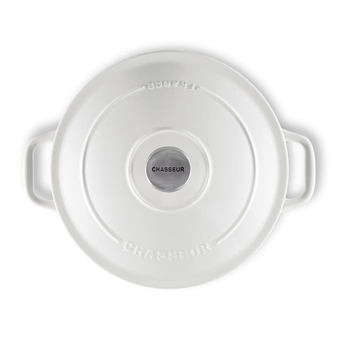 Round French Oven  - Brilliant White(3 Sizes)