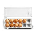 Egg Holder with Snap-On Lid / Grey