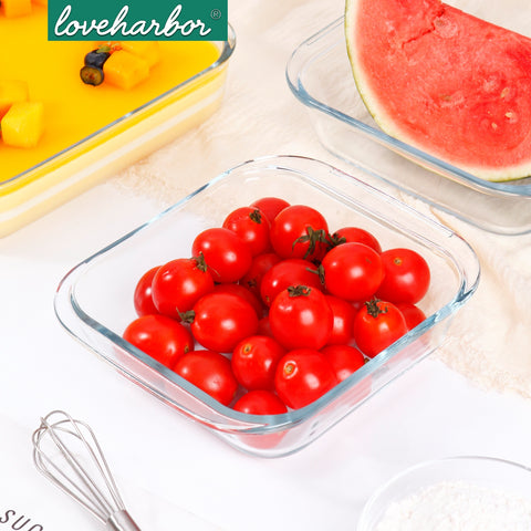 Loveharbor Square Glass Baking Dish