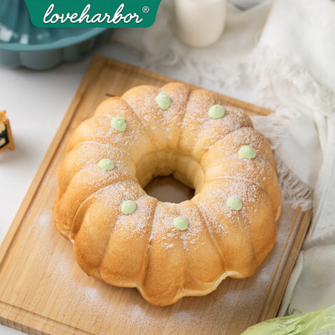 Loveharbor Green Earth Non-Stick Fluted Cake Pan
