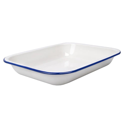 Enamel Baking Dish 26x20cm 1.5L Blue