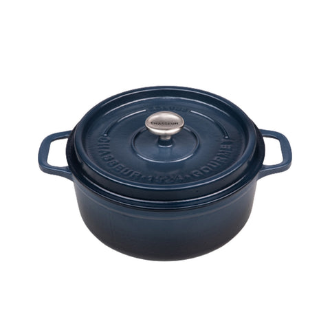 Gourmet Round French Oven 28cm Cast Iron - Midnight Blue(3 Sizes)