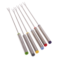 Fondue Forks - Stainless Steel Handle Set 6