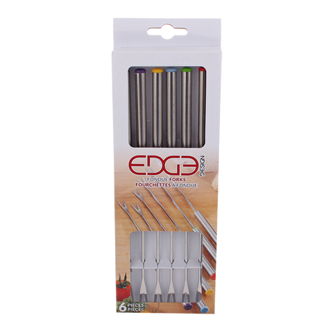 Fondue Forks - Stainless Steel Handle Set 6