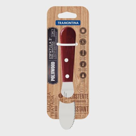 Churrasco Jumbo Butter Knife with Red Polywood Handle 3"