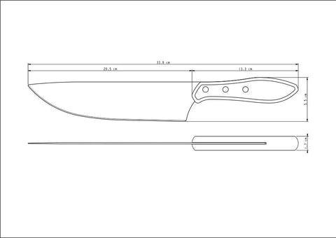 3 Piece Boning Set with Poly Wood Handles