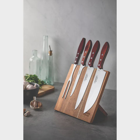 Churrasco Barbecue Knife Block 5 Piece - Red