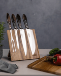 Churrasco Barbecue Knife Block 5 Piece - Brown
