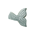 Mermaid Tail Cookie Cutter 9.5cm - Blue / Blue