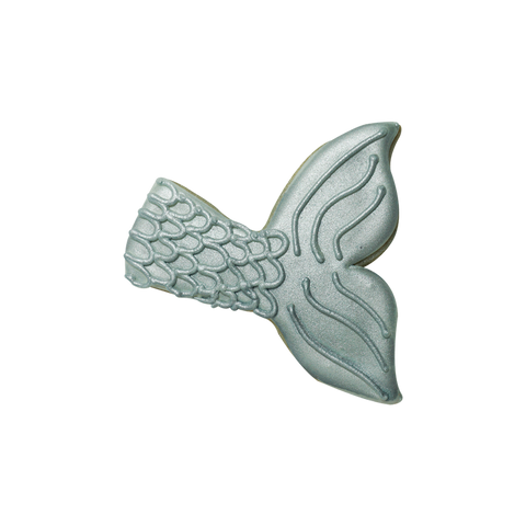 Mermaid Tail Cookie Cutter 9.5cm - Blue / Blue