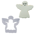 Angel Cookie Cutter 7.75cm - White / White