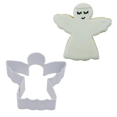 Angel Cookie Cutter 7.75cm - White / White