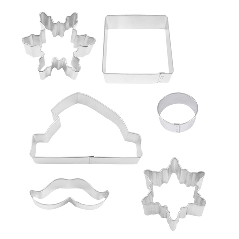Santa Centerpiece Cookie Cutter Set 6