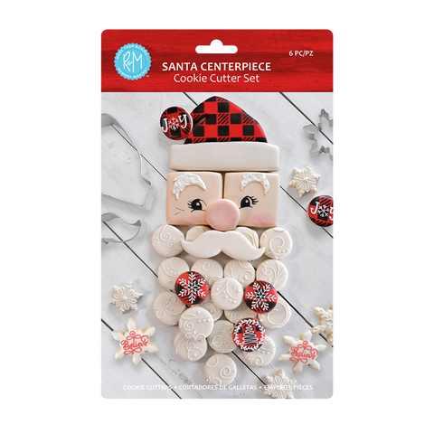 Santa Centerpiece Cookie Cutter Set 6