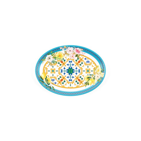 Oval Tray Regular Flower & Lemon